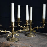 Three-pronged candlesticks