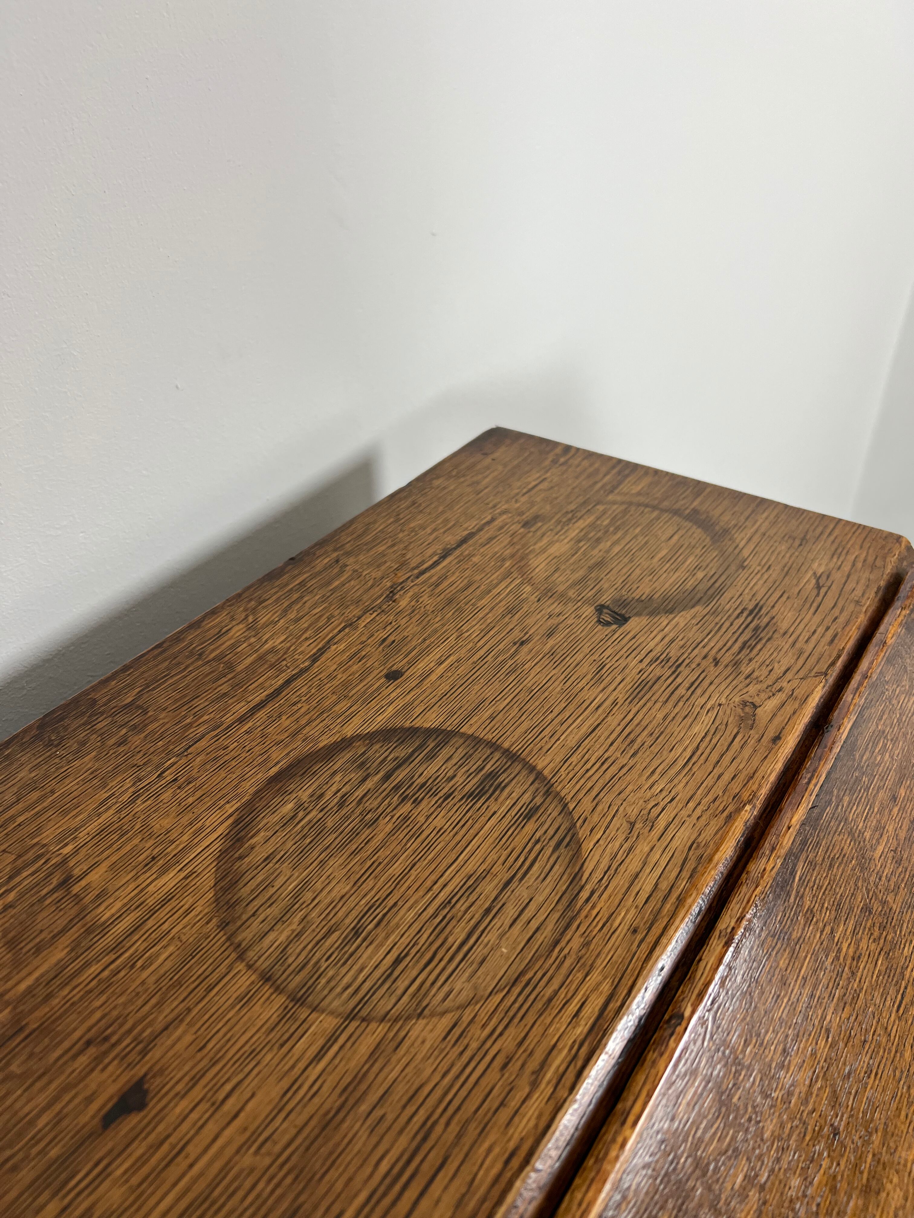 English oak writing desk