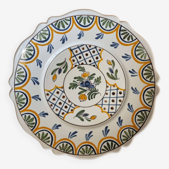 Assiette en faience de Malicorne Emile Teissier