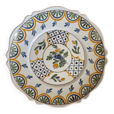 Assiette en faience de Malicorne Emile Teissier
