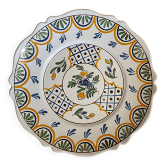 Assiette en faience de Malicorne Emile Teissier