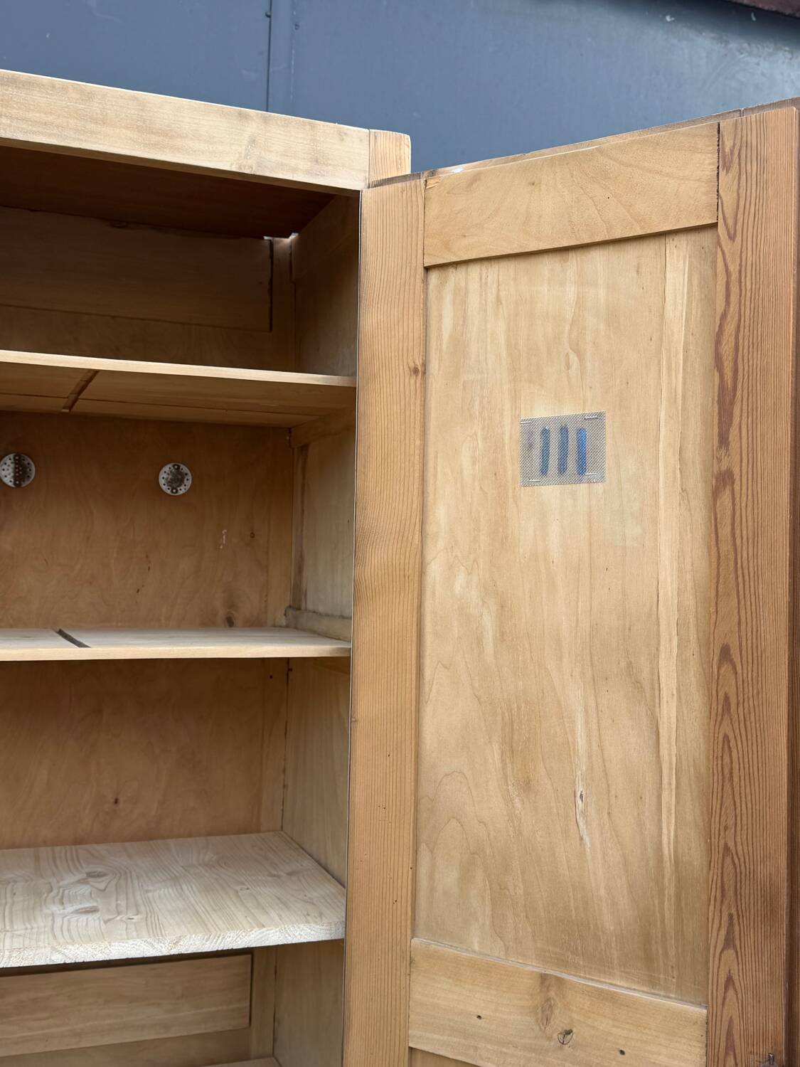 Vintage wooden wardrobe from 1940.