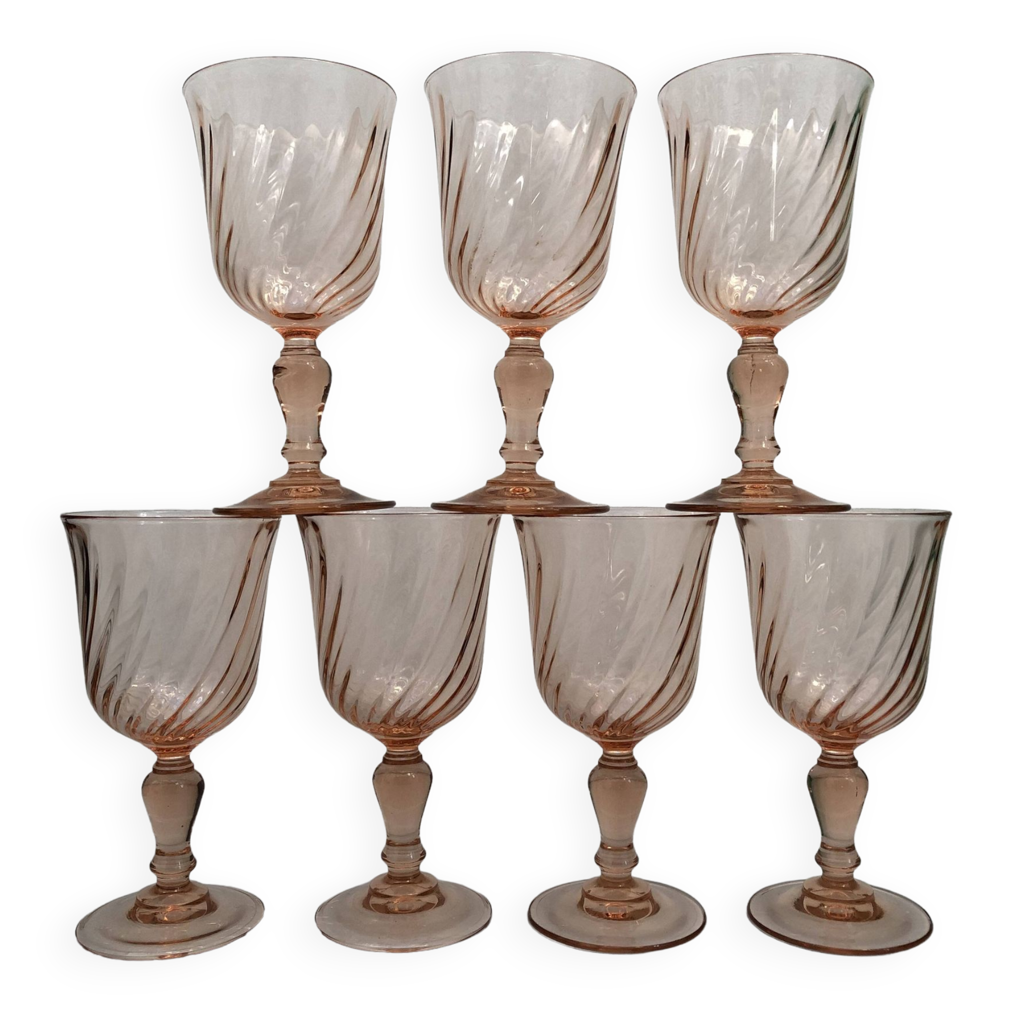Lot 4 Bols Vintage Vereco Verre Ambré Des Années 70