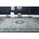 1970s Vintage Persian Handmade Wool Cotton Beige Area Rug 294x398