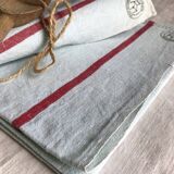 Antique cloth in pure aqua tinted linen