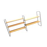 Vintage wall rack / wall system with bookshelves from the 60s