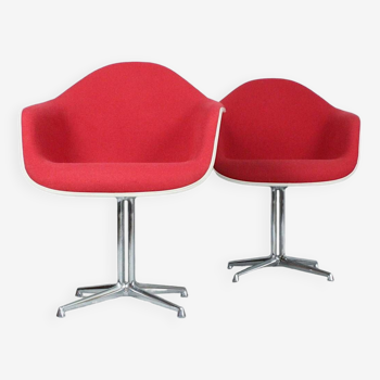 CHARLES & RAY EAMES for HERMAN MILLER. pair of armchairs/armchairs' DAL '/'La Fonda'.