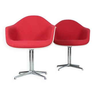 CHARLES & RAY EAMES for HERMAN MILLER. pair of armchairs/armchairs 'DAL'/'La Fonda'.
