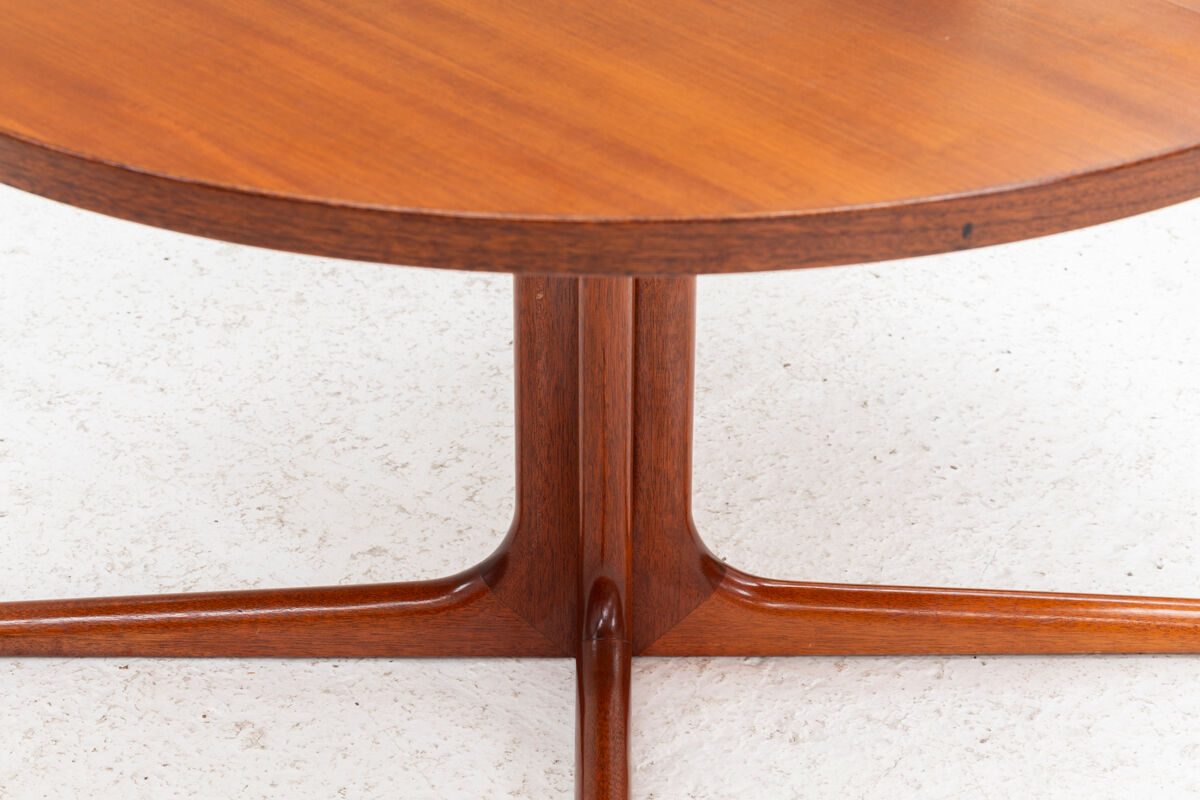 Round to oval danish dining table, Denmark, 1960’s