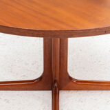 Round to oval danish dining table, Denmark, 1960’s