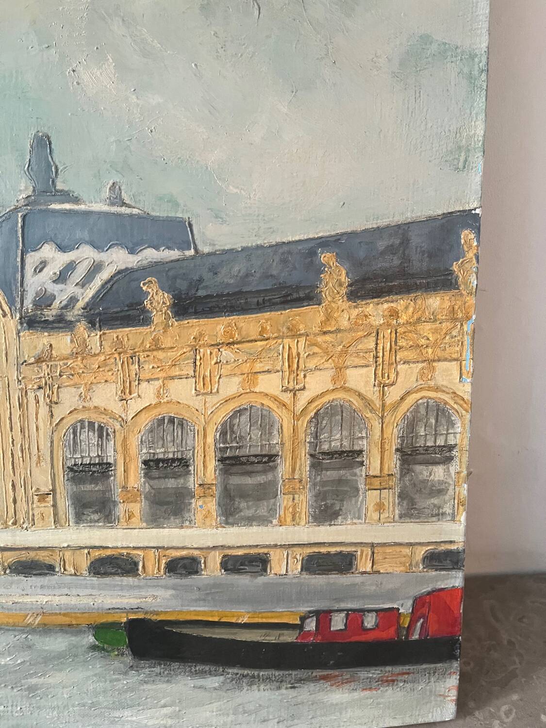 Paris quai d'Orsay, oil on canvas