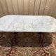 Table de bistro en marbre oval 165 cm!