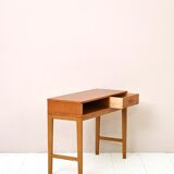 Vintage teak console with drawer