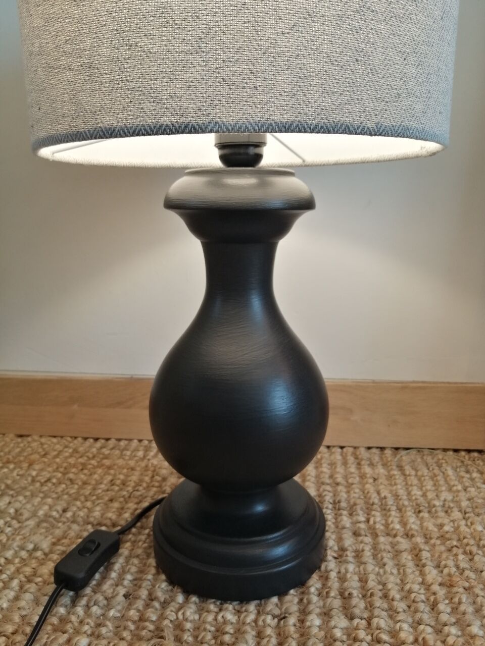 Vintage lamp wood 1980