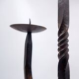 Vintage 5-arm wrought iron candle holder - 1970s