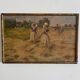 Oil on canvas by Geffroy women at the harvest early 20th century