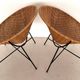 Mid Century Rattan Lounge Chairs, 1970s, Set of 2