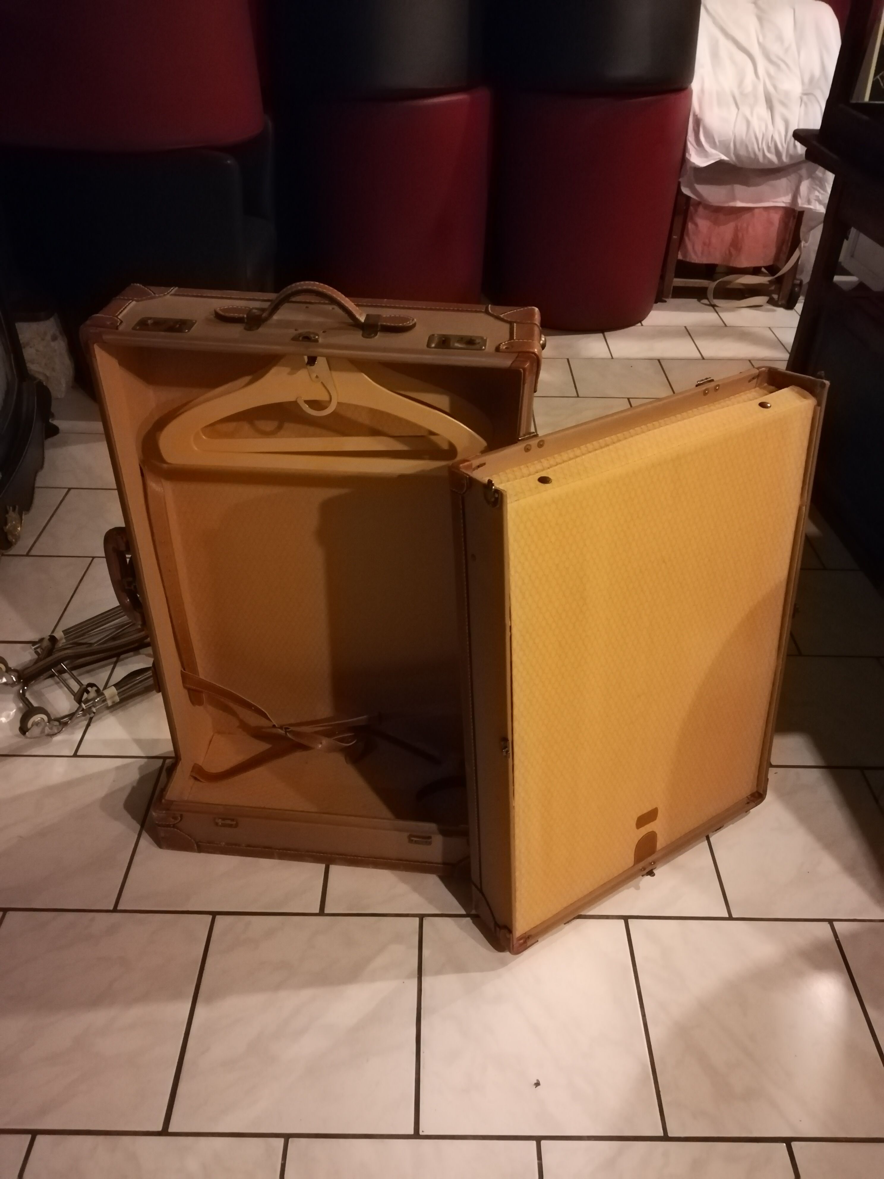 Old trunk of Lancel travel