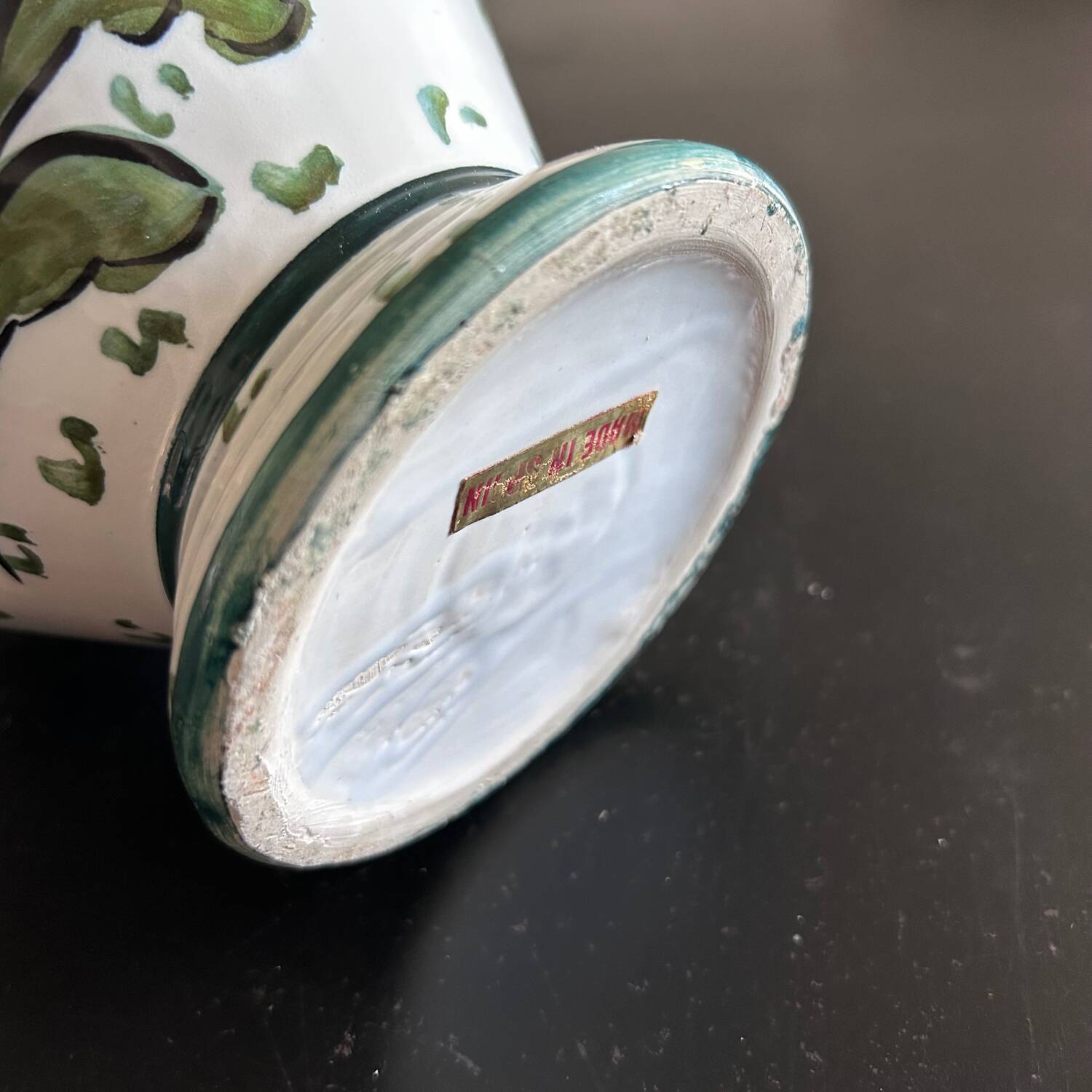 Spanish handcrafted earthenware pot