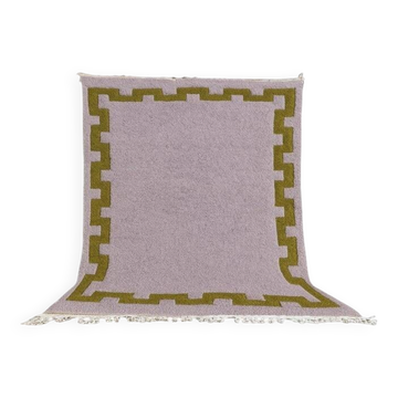 Tapis en laine pure tissé main artisanale traditionnelle taille 150-250 cm