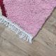 Moroccan Berber hallway rug in multicoloured pink wool – 275 x 70 cm
