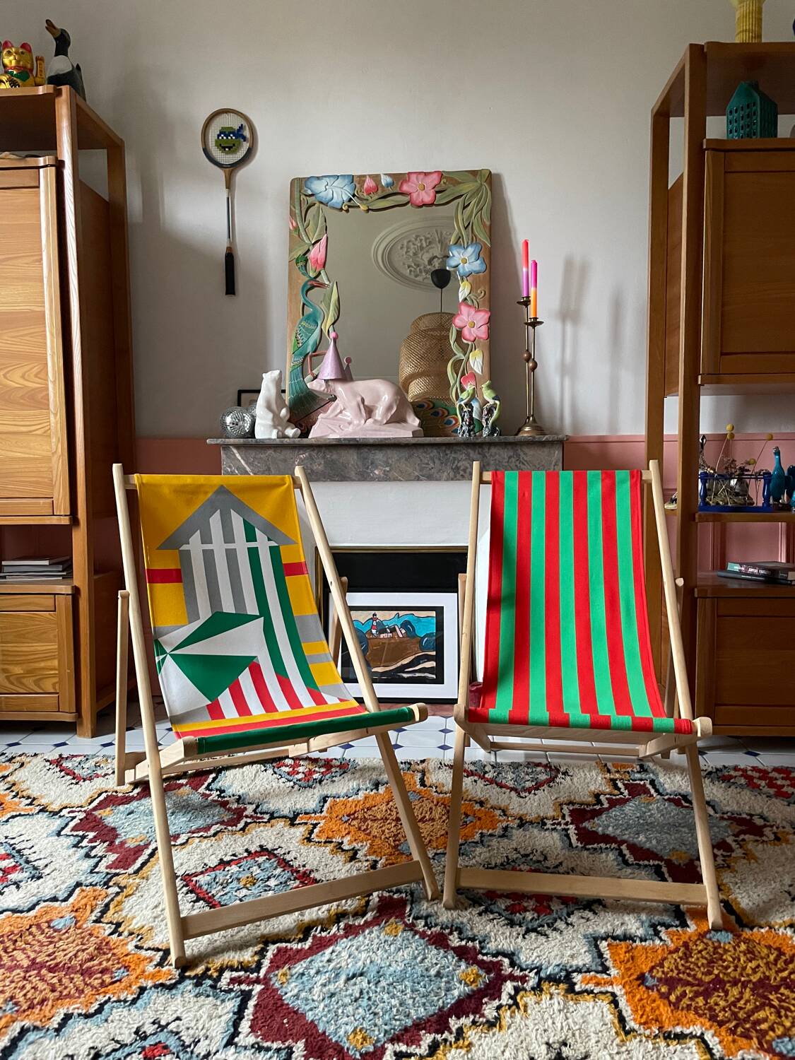 Duo of 60s lounge chairs