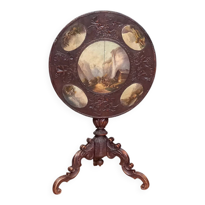 Table tilttop du 19ème siècle - table à vin - table tilttop