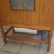 Bar cabinet opening with 2 doors from the 1950s.