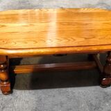 Solid wood coffee table with a drawer