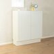 Expressive sideboard by interlübke, 1960s, white, very good vintage condition
