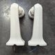 Lot of two porcelain wall lights 1930 Art Deco bathroom