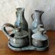 Vintage Condiment Service in Pyrite Stoneware – ACTH Workshop (Thierry &
