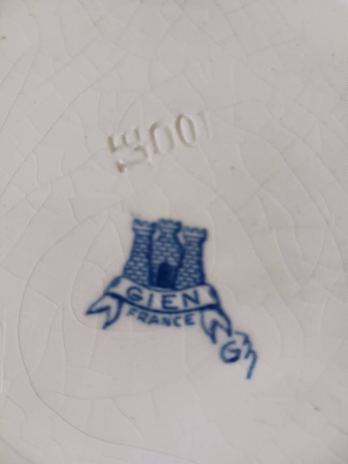 Large Gien Peony Platter