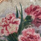 Oil on panel by A. Cruillet still life bouquet of flowers 1920