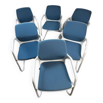Set of 6 Wilkhahn 186/3 chairs in mint condition