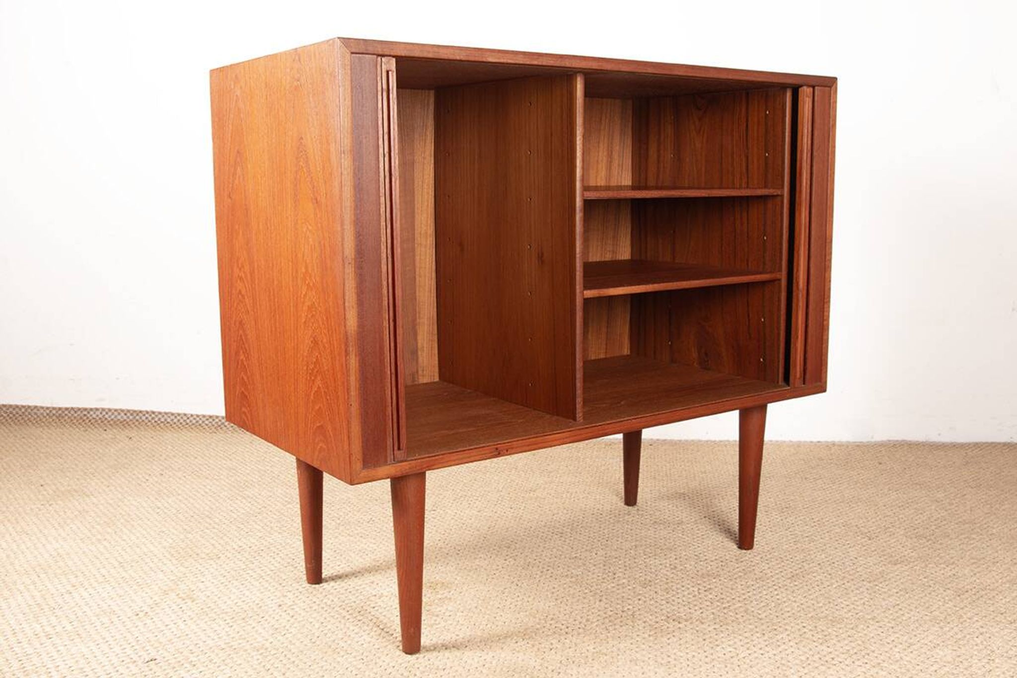 Small Danish Enfilade in teak model 42 by Kai Kristiansen, Feldballes.