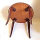Art Deco pedestal table, mahogany veneer, diameter 60.4 cm