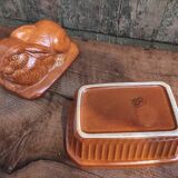 Vintage tureen for pâté rabbit shaped