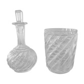 Baccarat crystal glass and carafon