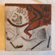Enamelled ceramic tile le cavalier Vallauris 1960