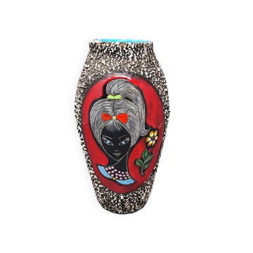 Vase de lave des années 1960 par Melior, Fabriqué en Italie