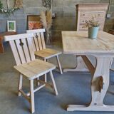 Solid pine table and chairs set