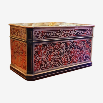 Jewelry box - stamped Alphonse Giroux Paris - marquetry Boulle - 19th century