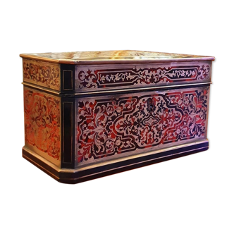 Jewelry box - stamped Alphonse Giroux Paris - marquetry Boulle - 19th century