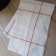 Vintage white linen tablecloth