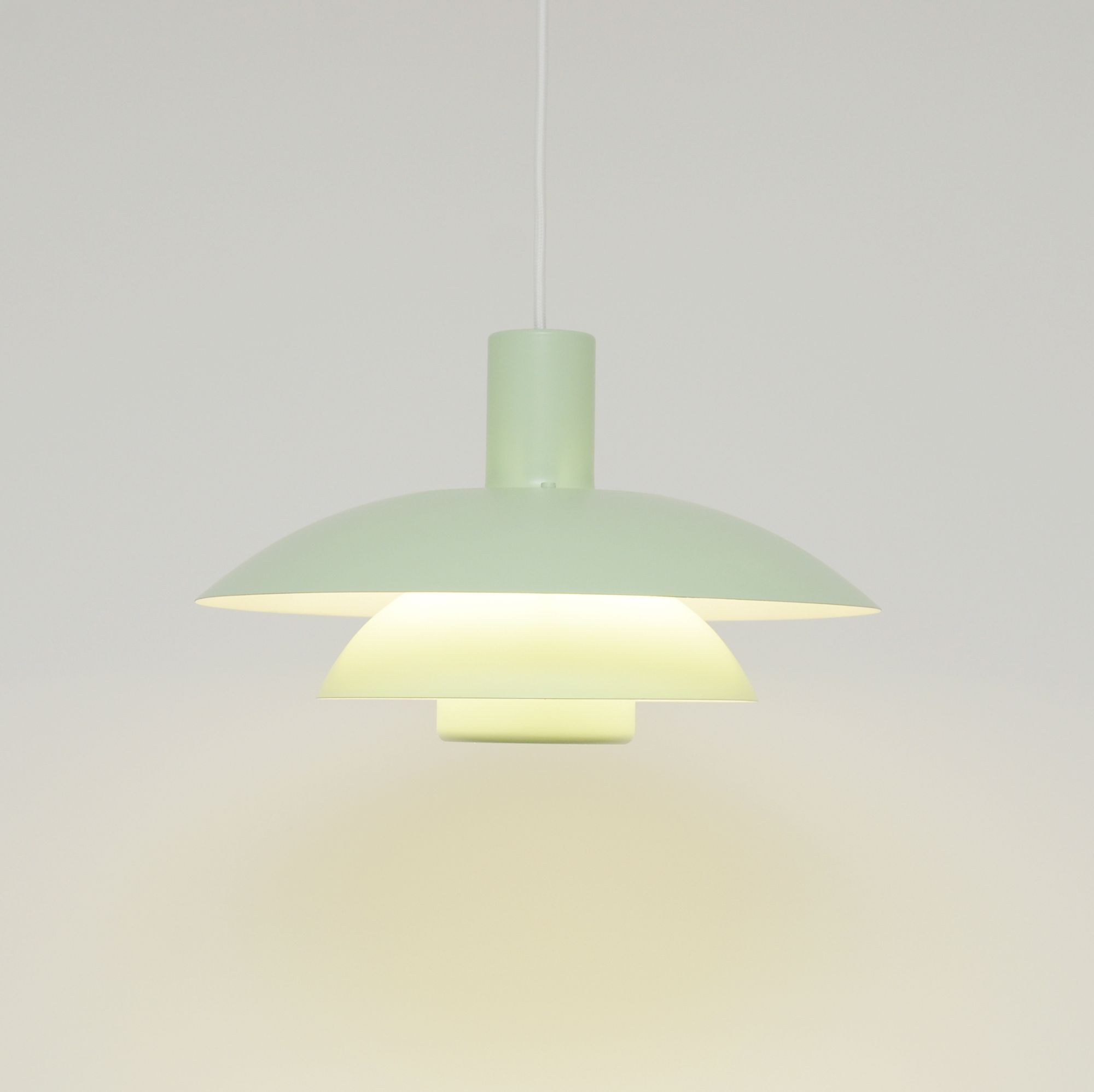 Pistachio Scandinavian lamp, 1970s