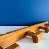 Porte manteau en bois style internat