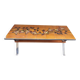Coffee table with ceramic tiles signed ADRI from the 1970s.