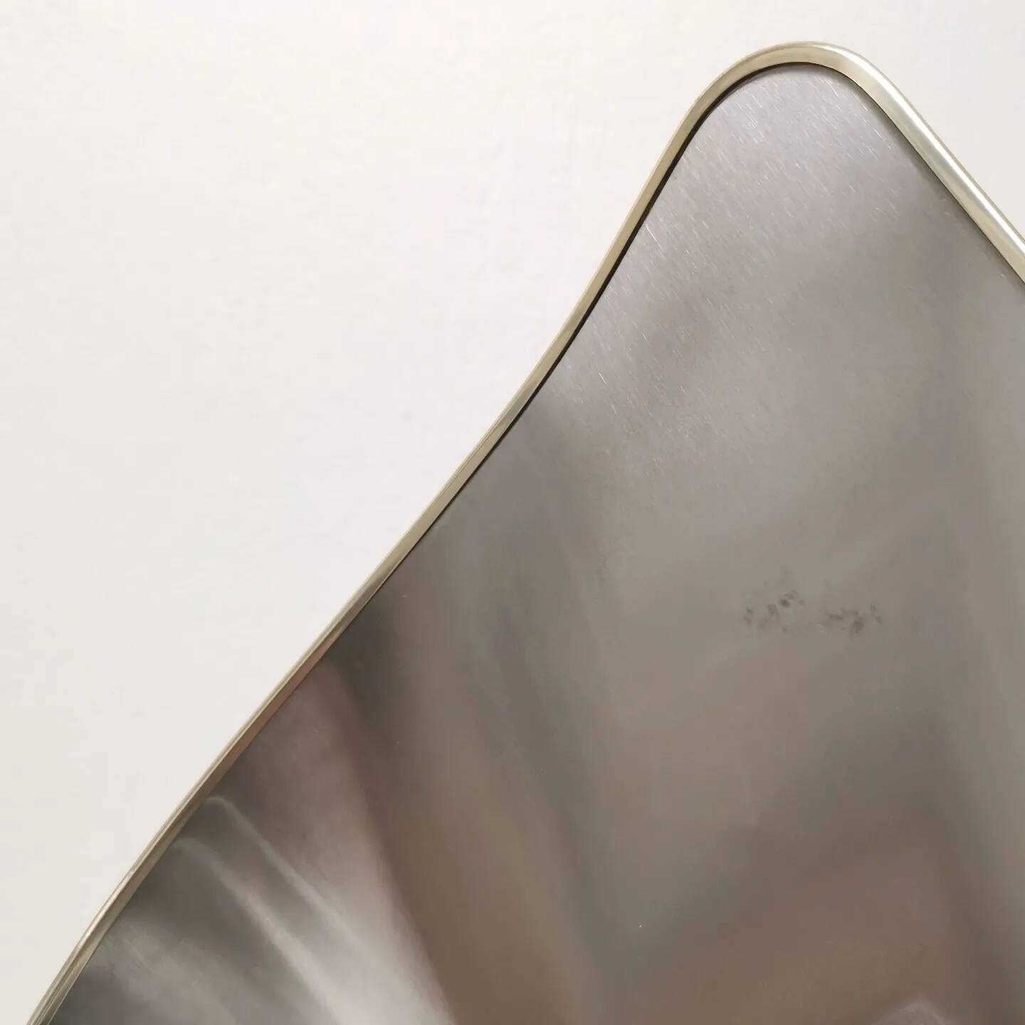 Table lamp, stainless steel and chrome-plated metal, Reggiani, 1970