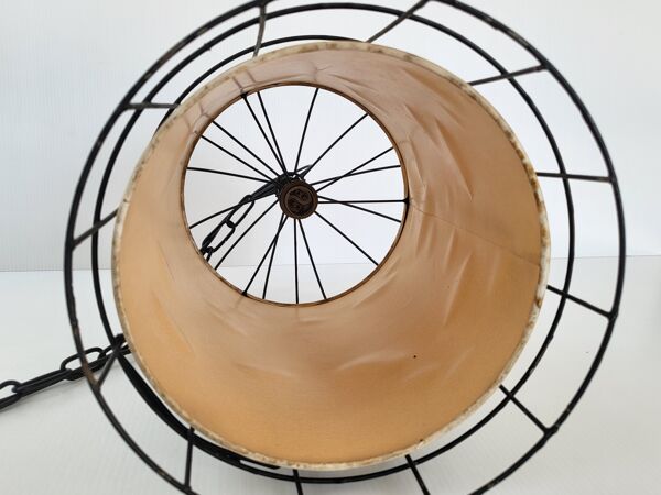 Suspension cage à oiseaux vintage